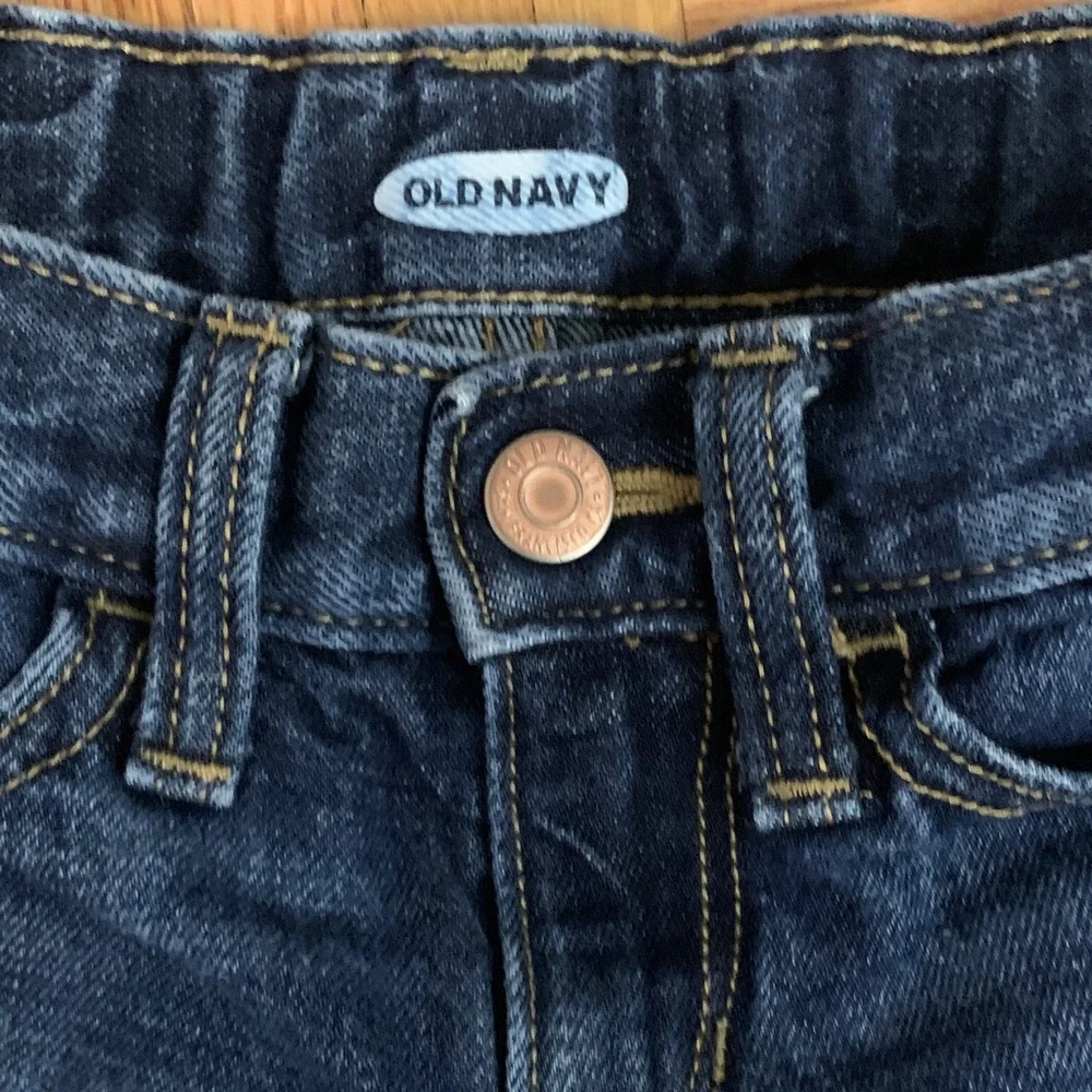 EUC! Dark Blue Denim Shorts Girls Size 8 Old Navy